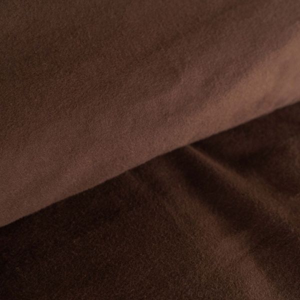 Kayori dekbedovertrek Kiyu Velvet Flanel - Chocolade