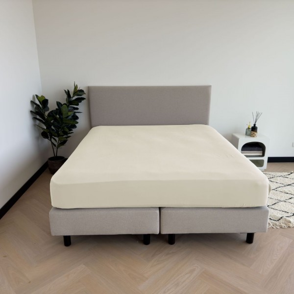 Kayori Kiyo Dra på lakan för madrass 40 cm Tencel - Offwhite