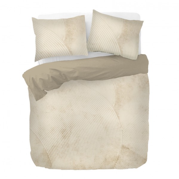 Kayori - Sakae - Påslakan - Bomull Satin - 220x220 - Sand