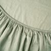 Kayori Edo Dra på lakan för madrass bomull satin - Olivgrön