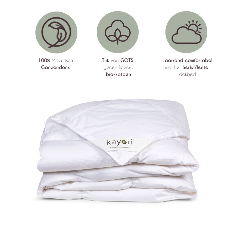 Kayori Umou Ganzendons Dekbed - Lente/herfst
