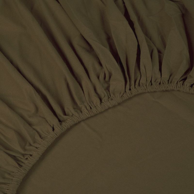 Kayori dra-på-lakan för madrass Atsui Flanell – Mörkgrön