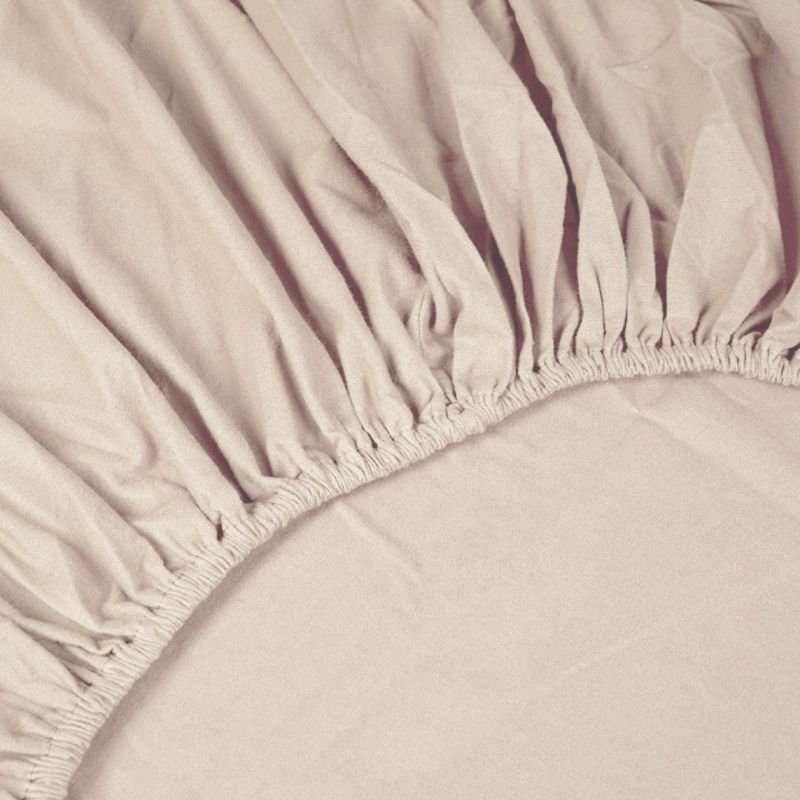 Kayori dra-på-lakan för madrass Atsui Flanell – Nude