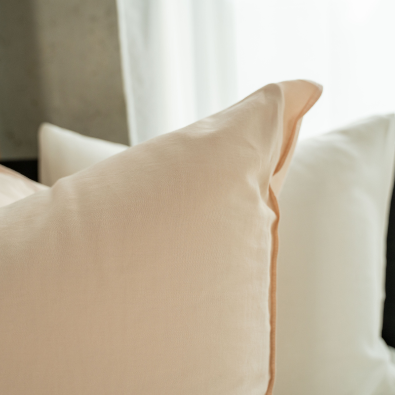 Edo - Kissenbezug - 2 stucks - 40x80 - Nude