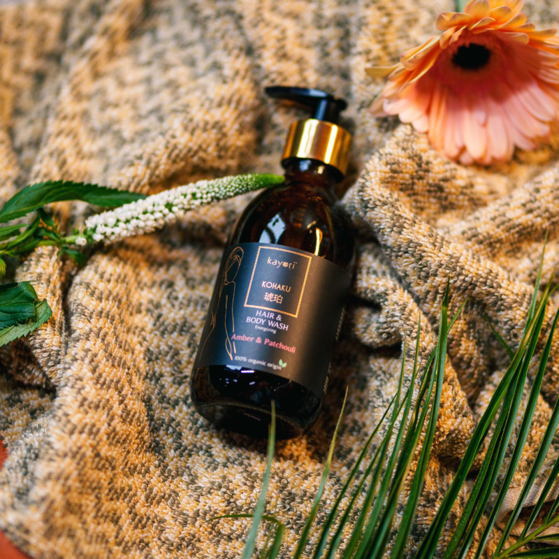 Kayori - Hair & Body Wash 250ml Glas Shincha