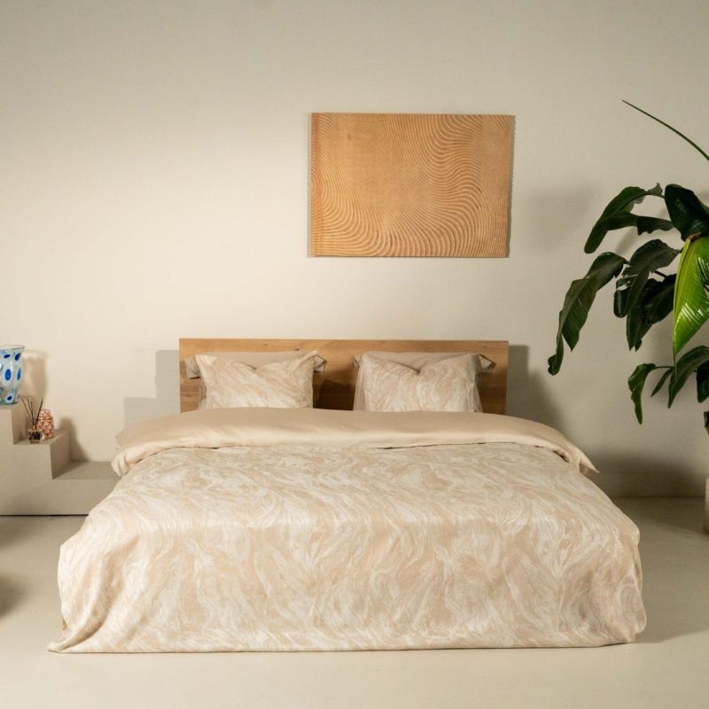 Kayori dekbedovertrek Nachi 50% Katoen en 50% Tencel - Parelmoer