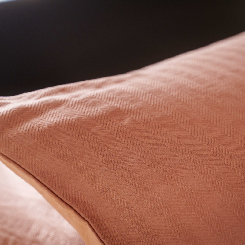 Nani - kissenbezug - 2 stucks - 40x80 - Dunkeltaupe