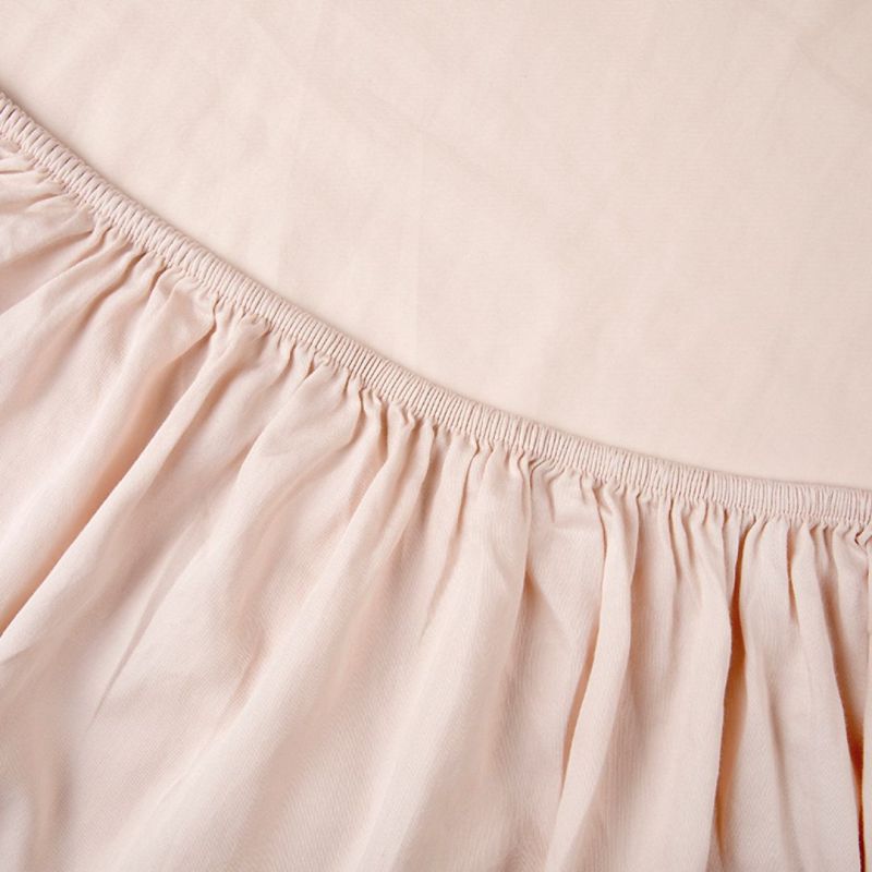 Kayori Edo Dra på lakan för madrass bomull satin - Nude